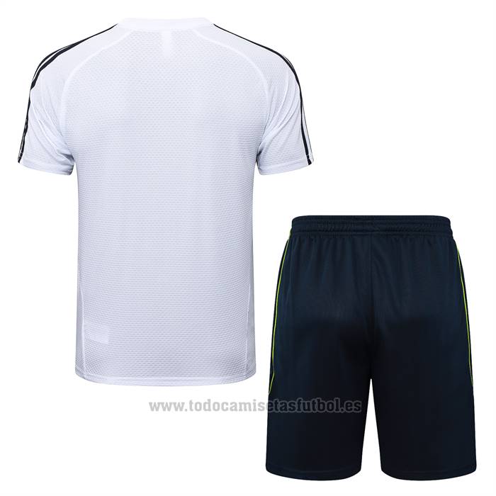 Chandal del Real Madrid Manga Corta 2025-2026 Blanco - Pantalon Corto